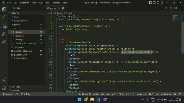 Tooltip app created using React and Bootstrap Coding Ninja skill test смотреть онлайн