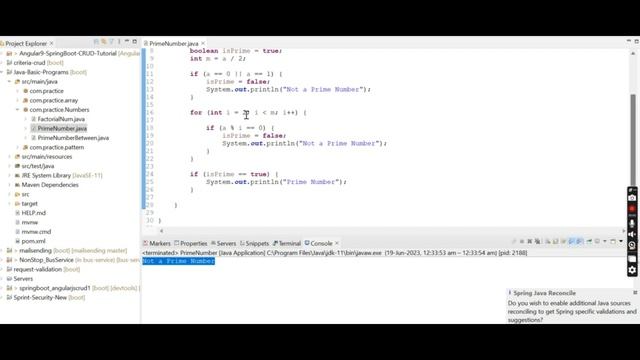 Prime Number in Java || Simple way to print prime number смотреть онлайн