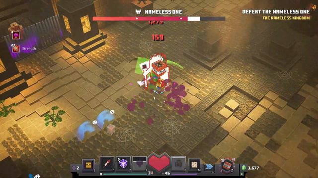 Minecraft Dungeons - The Nameless One Boss Fight смотреть онлайн