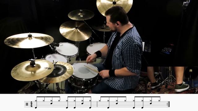 1979 (The Smashing Pumpkins) Drum Groove Lesson (Song #17) смотреть онлайн