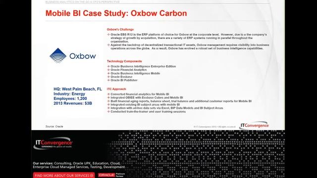 How Oxbow Integrated OBIEE with Mobile BI смотреть онлайн