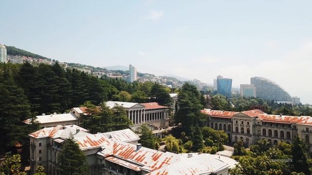 Санаторий Орджоникидзе, Сочи / Abandoned Ordzhonikidze Sanatorium, Sochi. 4K Drone | Moments&Places смотреть онлайн