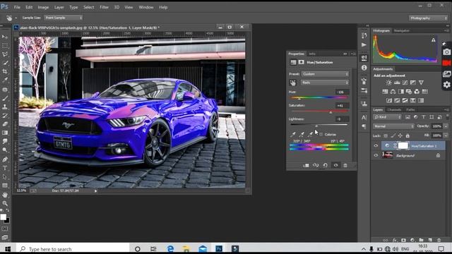 1-Minute Photoshop - Change Any Color to ANY COLOR FAST And EASY adjustment layer смотреть онлайн