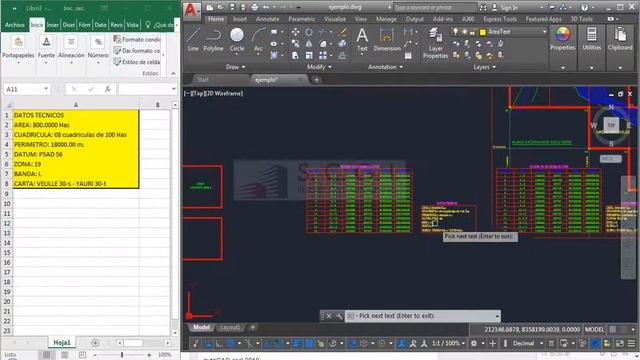 EXPORTAR TEXTO DESDE AUTOCAD A EXCEL - AUTOLISP смотреть онлайн