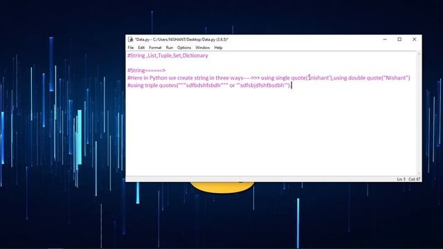Python Day 4- Basic Syntax and Data Type explanation смотреть онлайн
