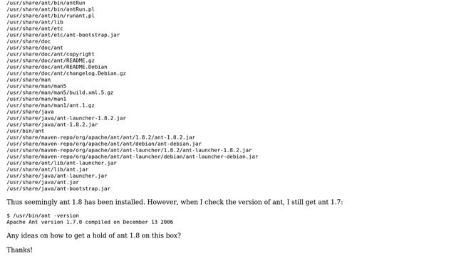 How to install ant 1.8 on Ubuntu 11.04 properly? смотреть онлайн