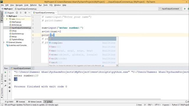 #17 Python Tutorial for Beginners | Input Output And Comment In Python смотреть онлайн