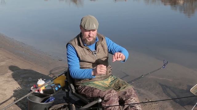 Ловля леща на фидер весной с Андреем Думчевым. "Volzhanka Pro Sport Dumchev 10ft 30+" 3.0м в работе смотреть онлайн