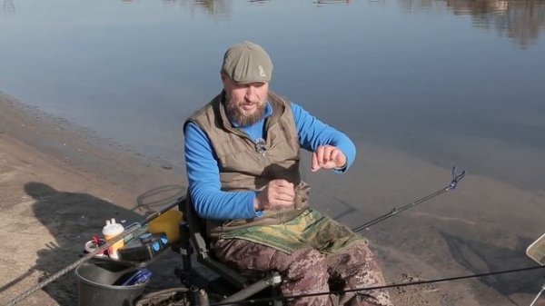 Ловля леща на фидер весной с Андреем Думчевым. "Volzhanka Pro Sport Dumchev 10ft 30+" 3.0м в работе