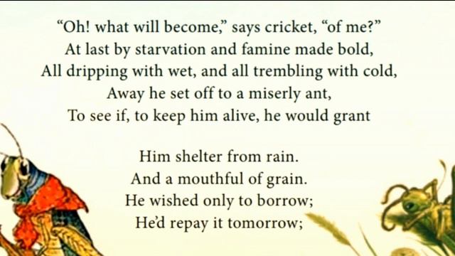 #The Ant and the Cricket//#TenthEnglish//English poems смотреть онлайн