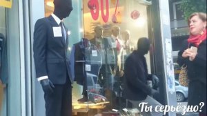 😂😁ПРАНК,МАНЕКЕН ПУГАЕТ ЛЮДЕЙ