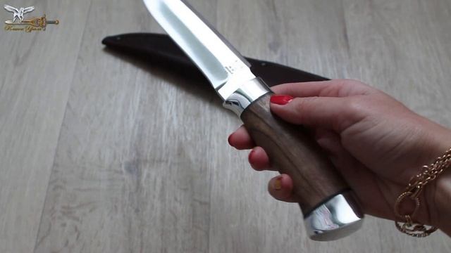 Нож Н3 (Сталь: ЭИ 107, Тыльник и гарда: дюраль, Рукоять: орех) смотреть онлайн