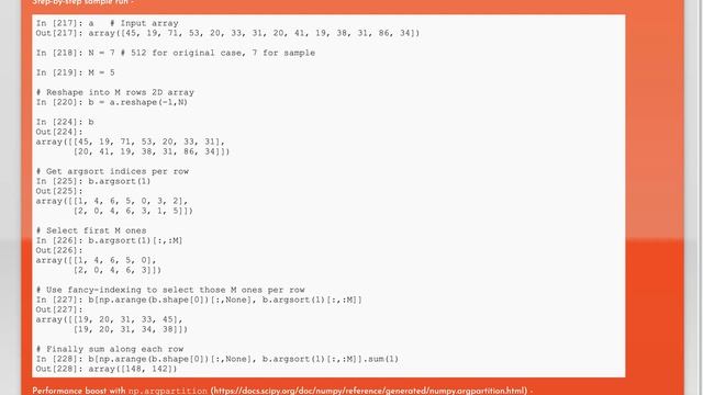 how to split numpy array and perform certain actions on split arrays [Python] смотреть онлайн