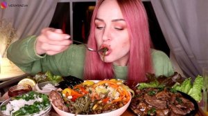 MUKBANG | Пибимпап, пулькоги, корейская кухня | Bibimbap, Bulgogi, Korean Food не ASMR