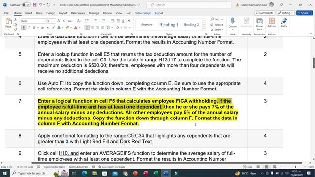 Exp19_Excel_AppCapstone_CompAssessment_Manufacturing|Exp19 Excel AppCapstone Comp Assessment|#exp19