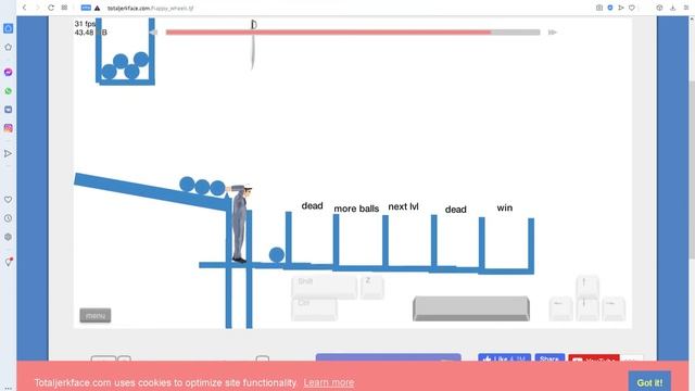 Happy Wheels Balls Throw смотреть онлайн