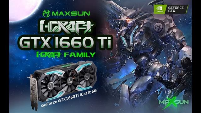 MAXSUN GeForce GTX 1660 Ti iCraft 6GB 192-Bit GDDR6 Gaming Video Graphics Card GPU with 3 Fans... смотреть онлайн