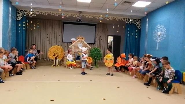 Открытое занятие по развитию речи. (Постановка сказки "Колобок") смотреть онлайн