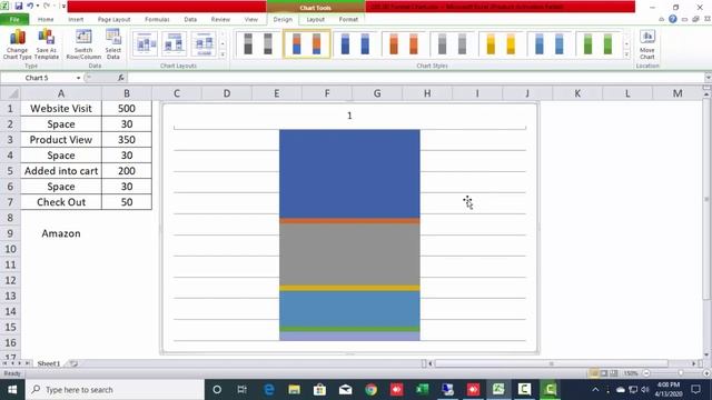 250* How to CREATE 3D FUNNEL CHART in Excel {English} смотреть онлайн