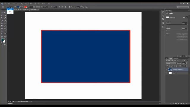 49. Rounded Rectangle Tool | Adobe Photoshop বাংলা টিউটোরিয়াল смотреть онлайн