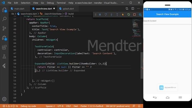 SearchView | Flutter Widget | Explained Tamil | Official Google Flutter widget смотреть онлайн