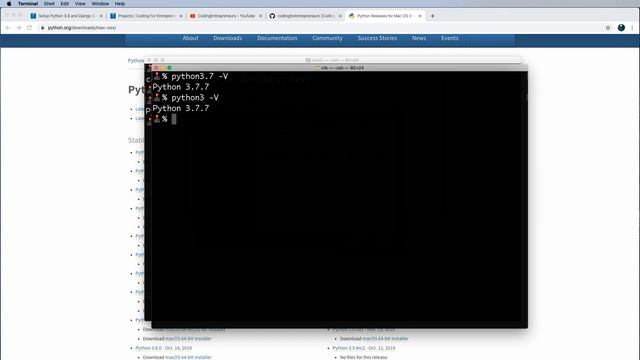 Install Python 3.8 and Django 3+ on macOS - 8 of 9 - Using Different Python Versions on your Syste смотреть онлайн