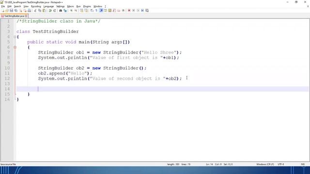#33. StringBuilder Class in Java смотреть онлайн
