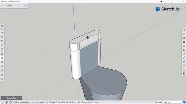 How to make a toilet in sketchup? смотреть онлайн