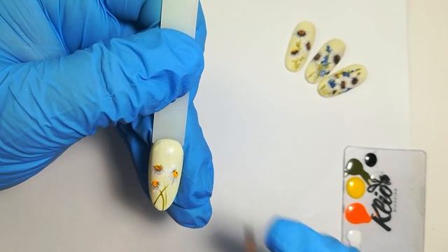 Дизайн ногтей!!!! Ромашки гель лаком!!!! Ручная роспись!!!! смотреть онлайн