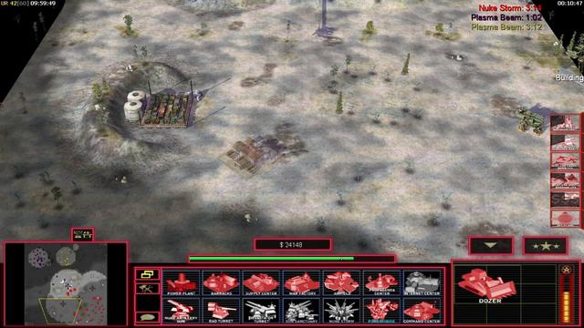Nuke Storm 1 vs 2 USA Laser (GIANT ROBOT Mod) C&C Generals Zero Hour смотреть онлайн