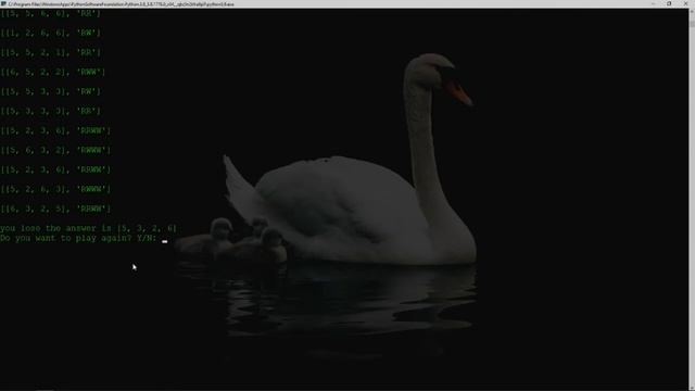 Python - Mastermind game demonstration (Midterm Submission) смотреть онлайн