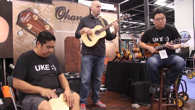 OHANA Ukuleles NAMM 2015: David Hughes, Jason Arimoto, Brad Ranola смотреть онлайн