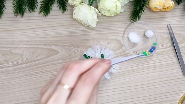 DIY зимние бантики с синичками?❄️? Новогодние подарки для девочек своими руками! /DIY christmas bow смотреть онлайн