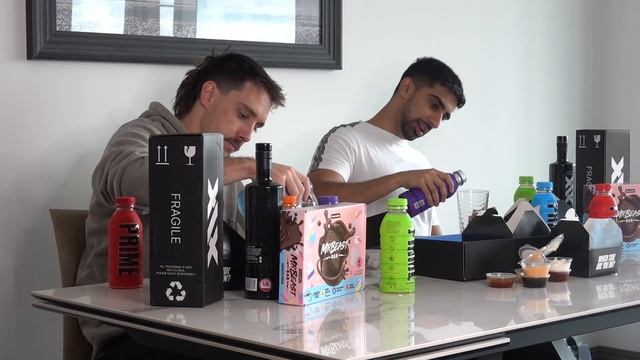 Trying EVERYTHING w/ Lazarbeam (XIX, Sides, Prime, Mr Beast Bar) смотреть онлайн