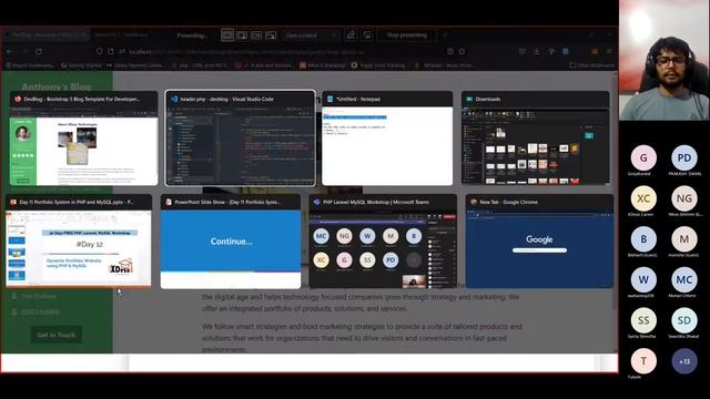 Day 12| Dynamic Portfolio Website Project - Part 3 | PHP, Laravel & MySQL Workshop смотреть онлайн