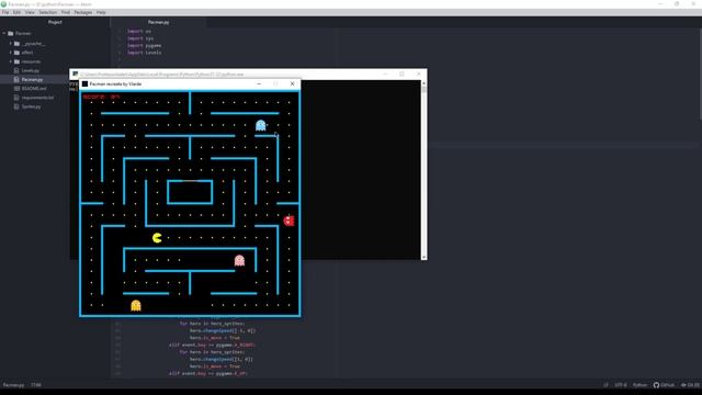 Recreating PACMAN with python using pygame! Hopefully you guys like it! смотреть онлайн
