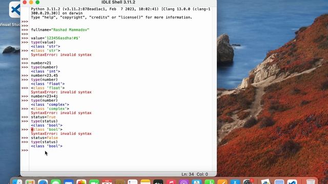 0 dan python dərsləri dərs-1 dəyişənlər və dəyişənlərin tipləri смотреть онлайн