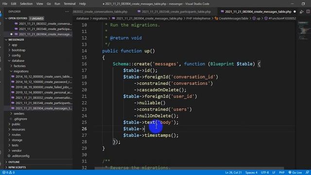 01 - Messenger App: Database Schema and Migrations смотреть онлайн