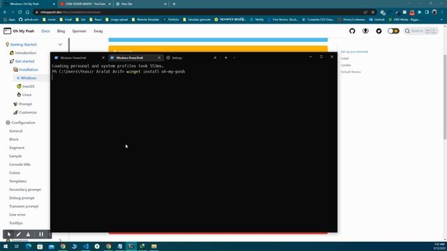 Windows terminal customization | oh my posh | Bangla Tutorial смотреть онлайн
