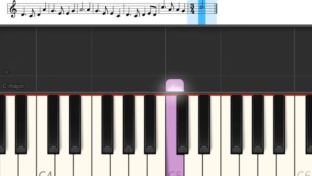 How to play Easy Piano Song : Auld Lang Syne - Tutorial with Music Notes смотреть онлайн