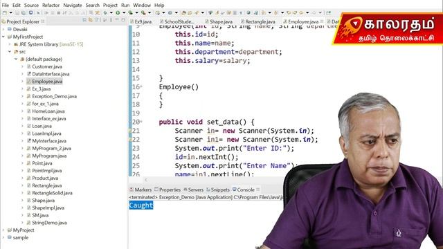 11 | Java Nested and User Defined Exception in Tamil | By Ramadurai Vasu M.A, M.Phil | ஜாவா தமிழில் смотреть онлайн