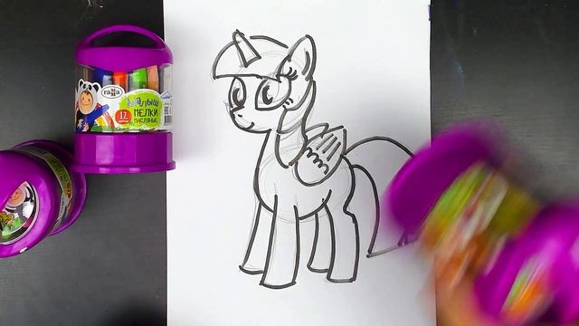 Как нарисовать Пони Искорка - урок рисования для детей смотреть онлайн