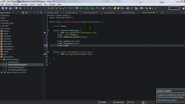 13. JOptionPane 2 Java Swing Tutorial without voice смотреть онлайн