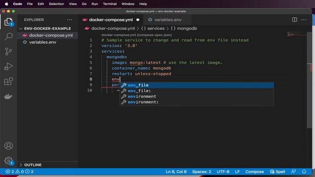 Docker Compose Env File - How to Read in environment variables file ( Docker ) смотреть онлайн