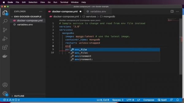 Docker Compose Env File - How to Read in environment variables file ( Docker )