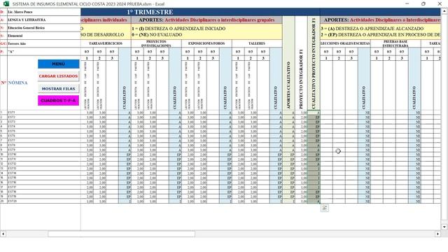 Sistema de Notas CUALITATIVAS EGB ELEMENTAL 2023 - 2024 [Registro de Calificaciones] смотреть онлайн