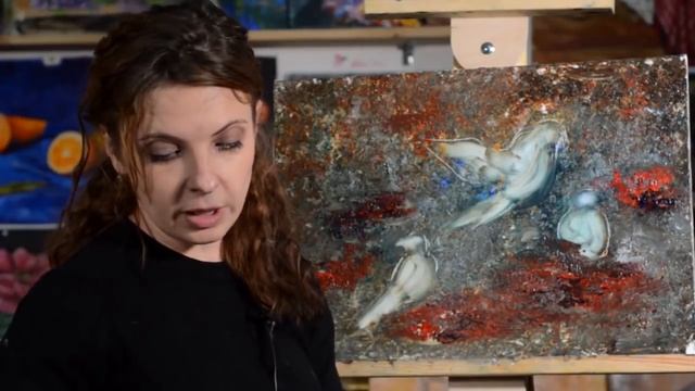 Мастер-класс "Снегири" масло смотреть онлайн