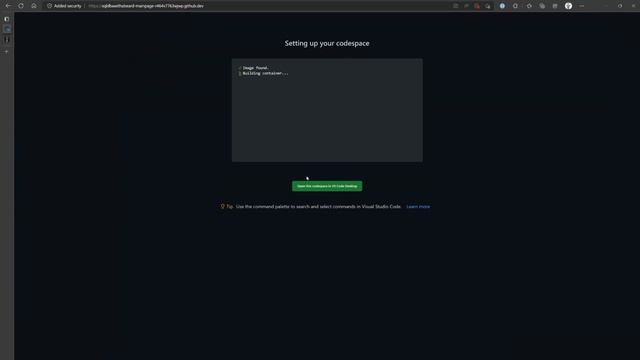 Setting up dev container and Github Pages смотреть онлайн