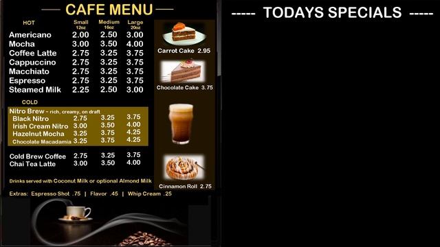 Java Juice Cafe cafe menu 2019 03 28a смотреть онлайн