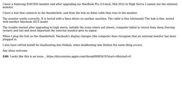 Apple: No signal on external monitor after High Sierra upgrade (3 Solutions!!) смотреть онлайн